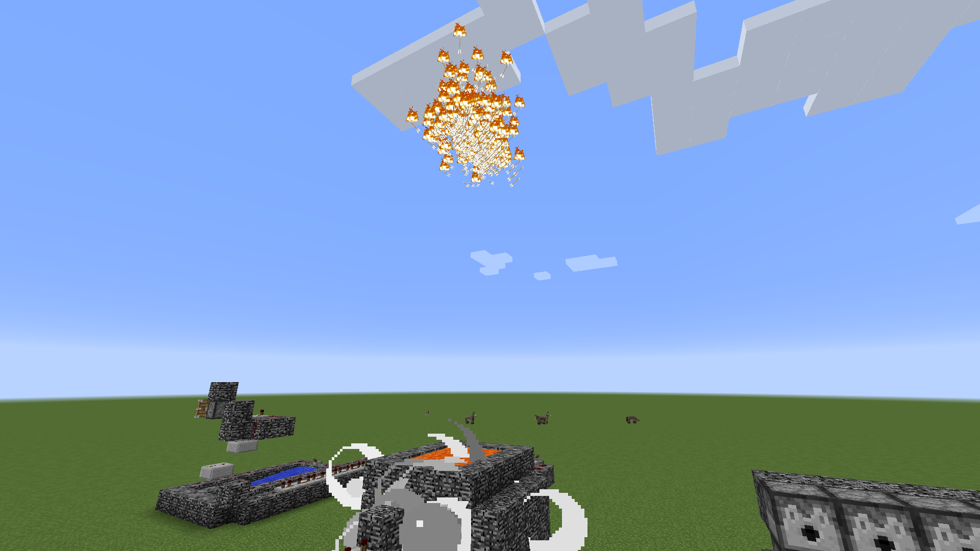 Minecraftで矢が空から降ってくる兵器作ってみた Minebox