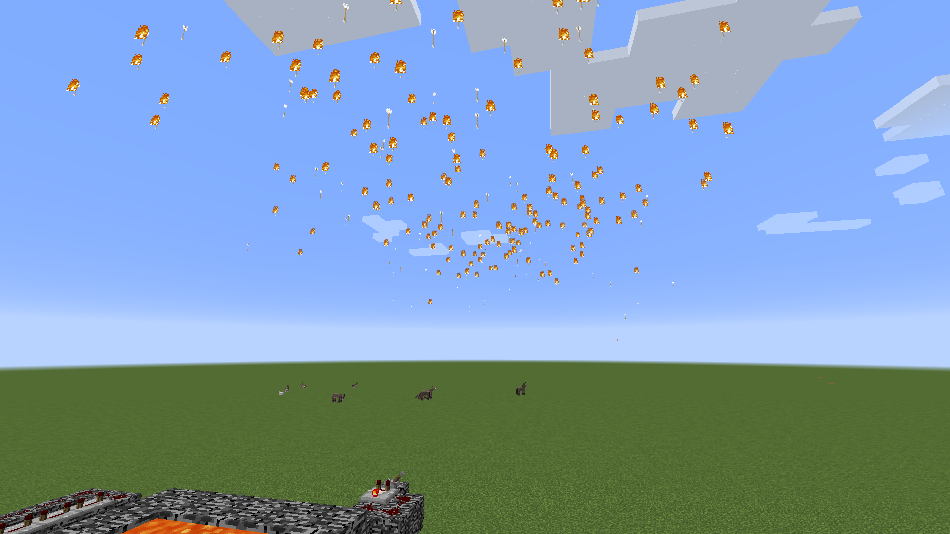 Minecraftで矢が空から降ってくる兵器作ってみた Minebox