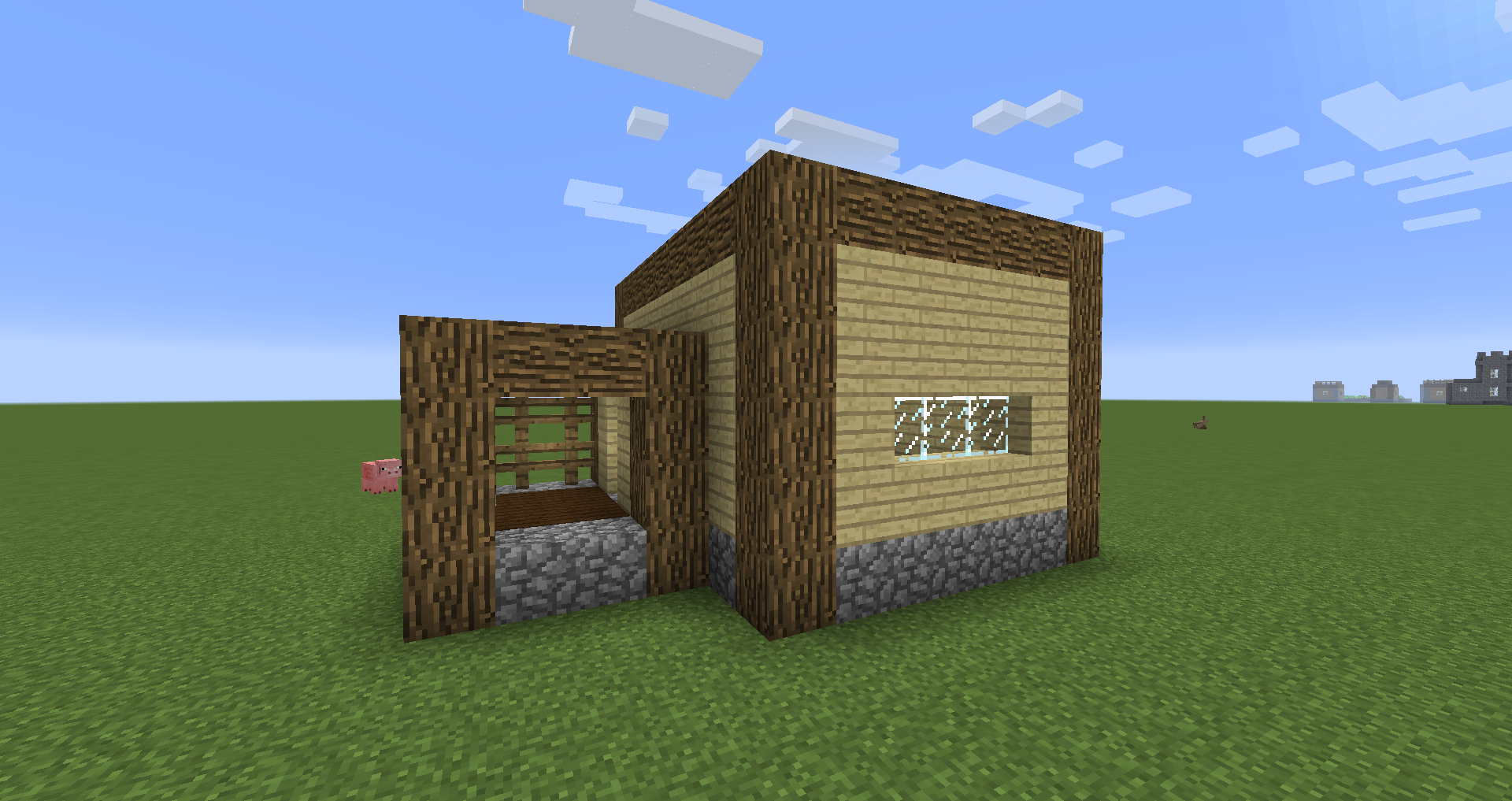 マインクラフト 簡単な小さい家の建て方 Minebox