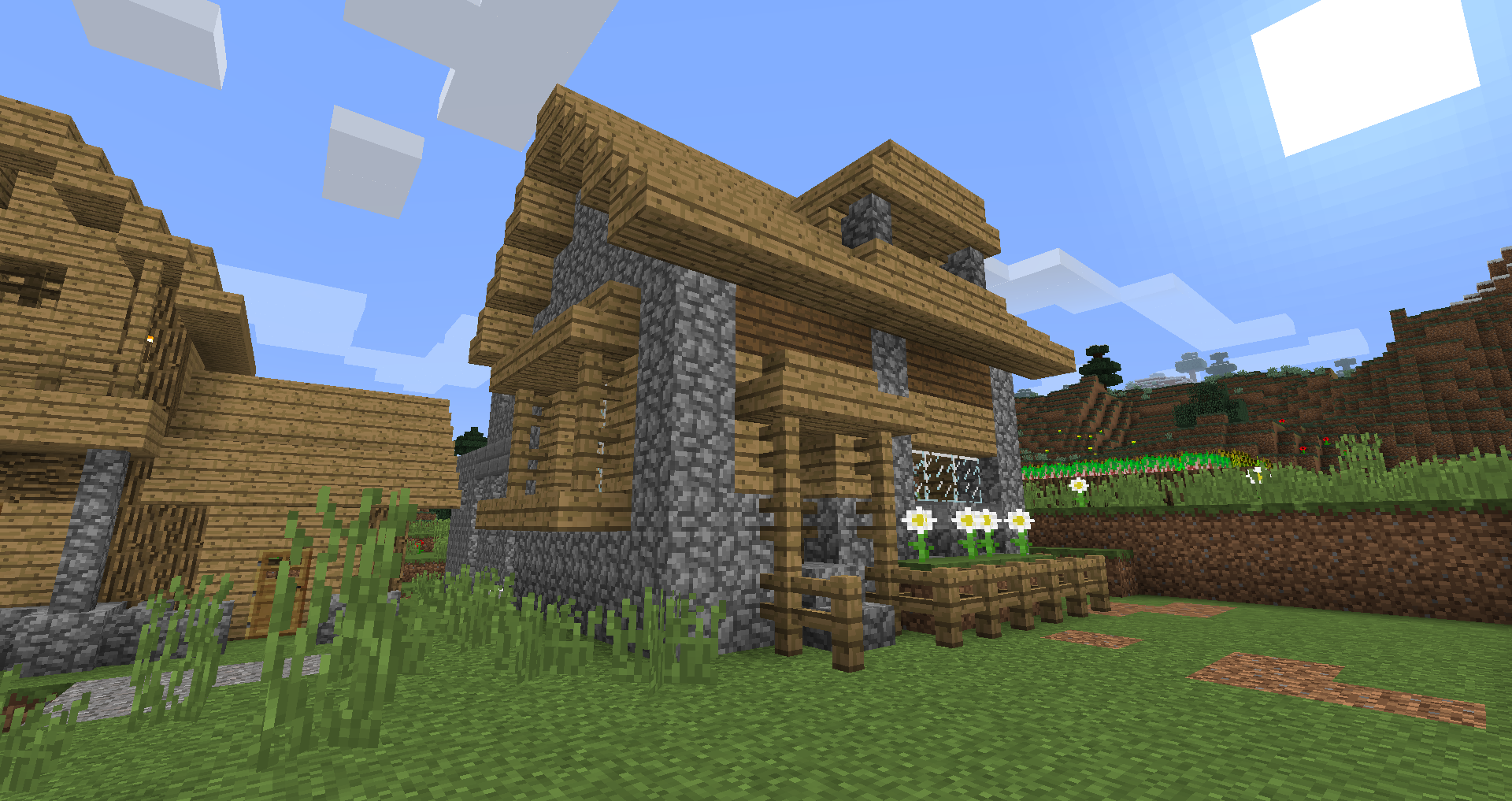 【マインクラフト】村の建物を改造してオシャレにする【Minecraft】 Minecraft Life Hacks