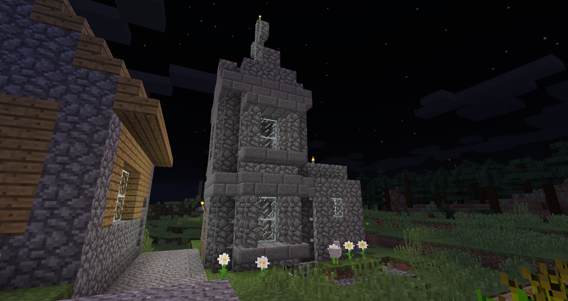 マインクラフト 村の建物を改造してオシャレにする Minecraft Minebox