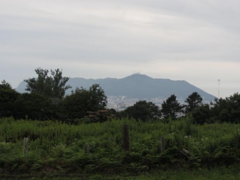 四稜郭付近より函館山を望む