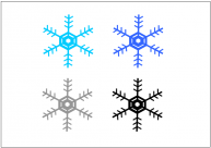 雪の結晶のフリー素材・画像・イラスト・テンプレート